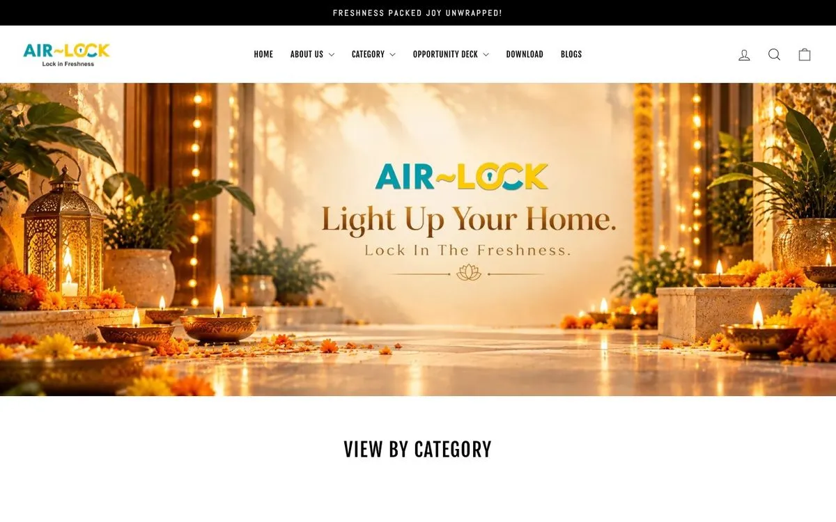 Air Lock website homepage designed by GotechDigi