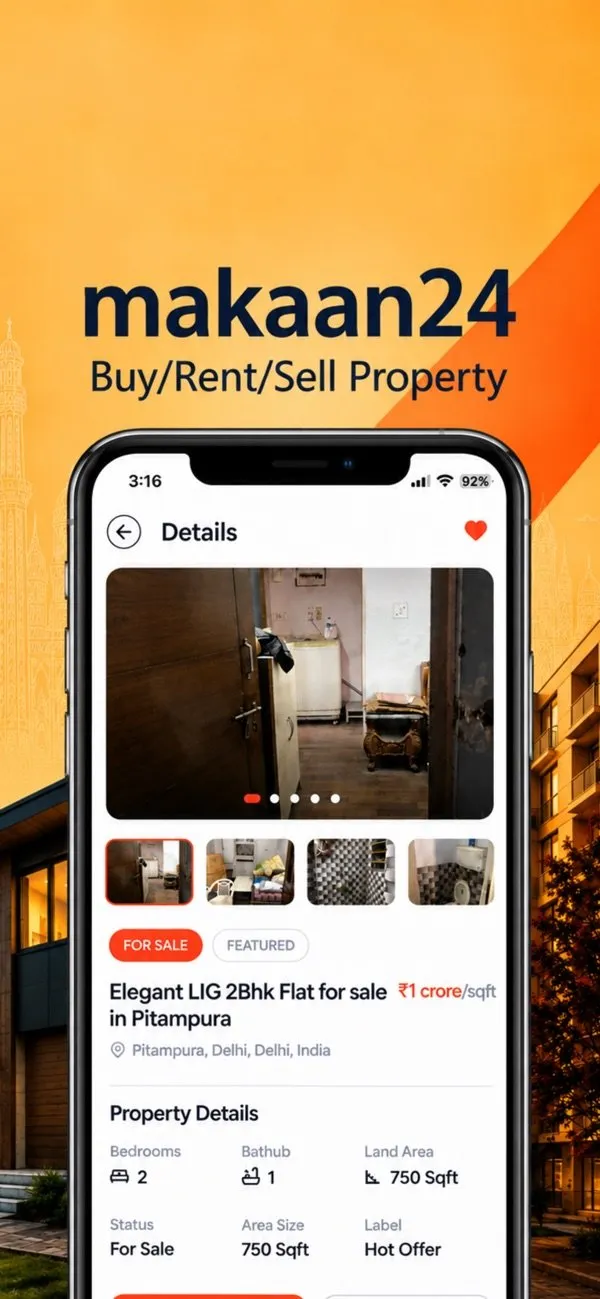Makaan24 app screen 2