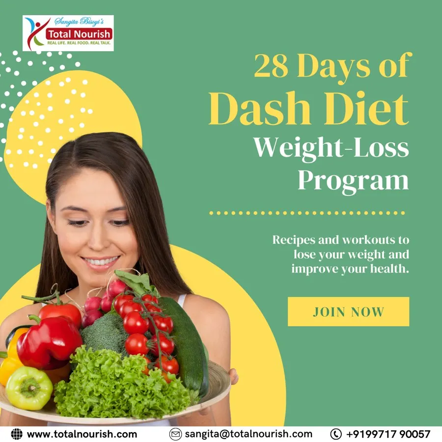Total Nourish Dash Diet social media post designed by GotechDigi