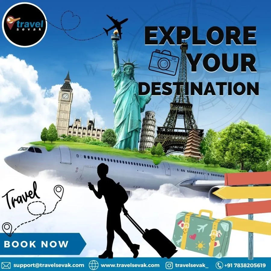 Travel Explore Destination social media post designed by GotechDigi